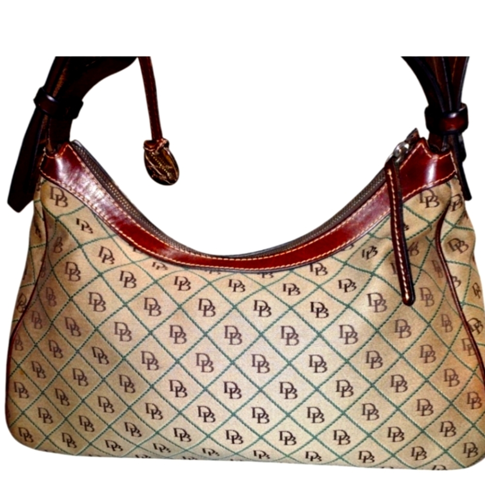 Dooney and Bourke signature monogram shoulder bag, EUC - Picture 3 of 12